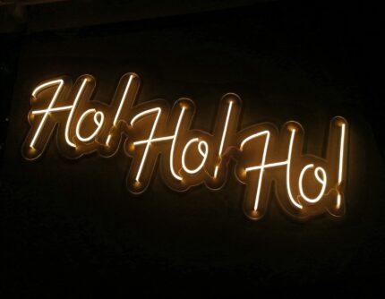 Neon LED świąteczny „Ho! Ho! Ho!"